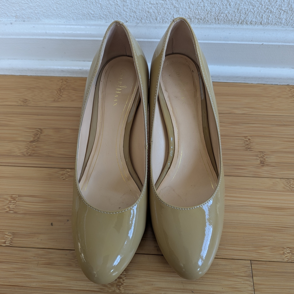 Cole Haan Beige Leather Pumps - Picture 2 of 3